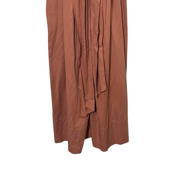 Ulla Johnson Iggy Clay Jumpsuit Women’s Size 0 Pink Bow Back Wide Leg - Picture 10 of 15